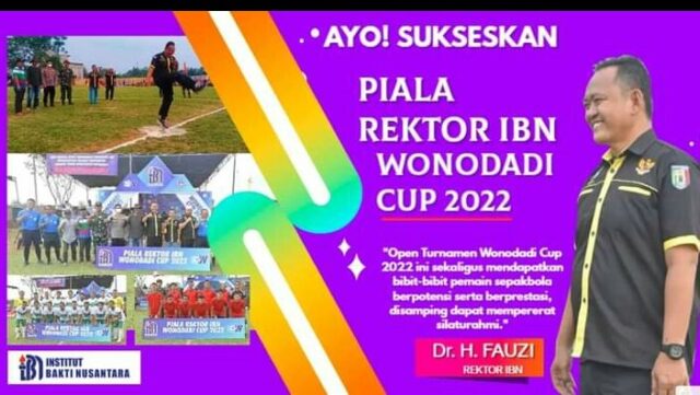 Open Turnamen Sepak Bola Wonodadi 2022, Memperebutkan Piala Rektor IBN