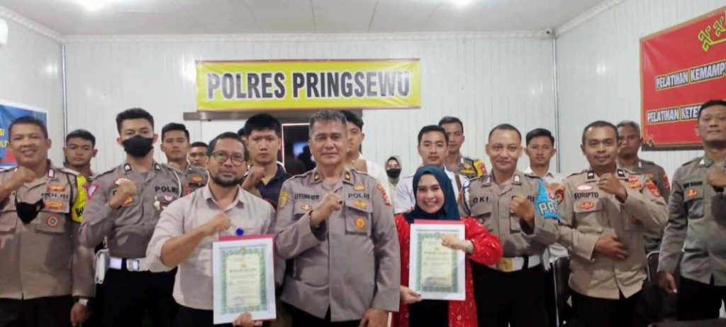 Babinkamtibmas Polres Pringsewu Dilatih Pembuatan Kontent Kreatif